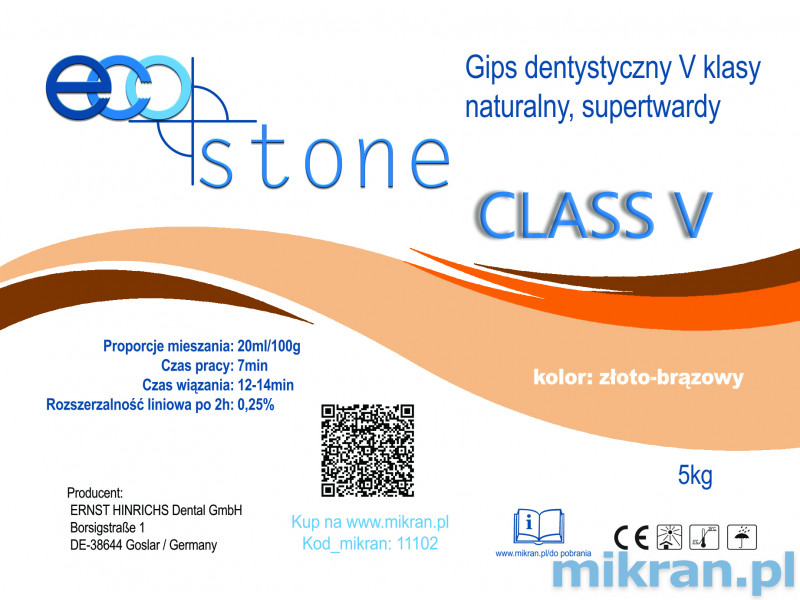 Gips V-Klasse Eco Stone goldbraun 5 kg