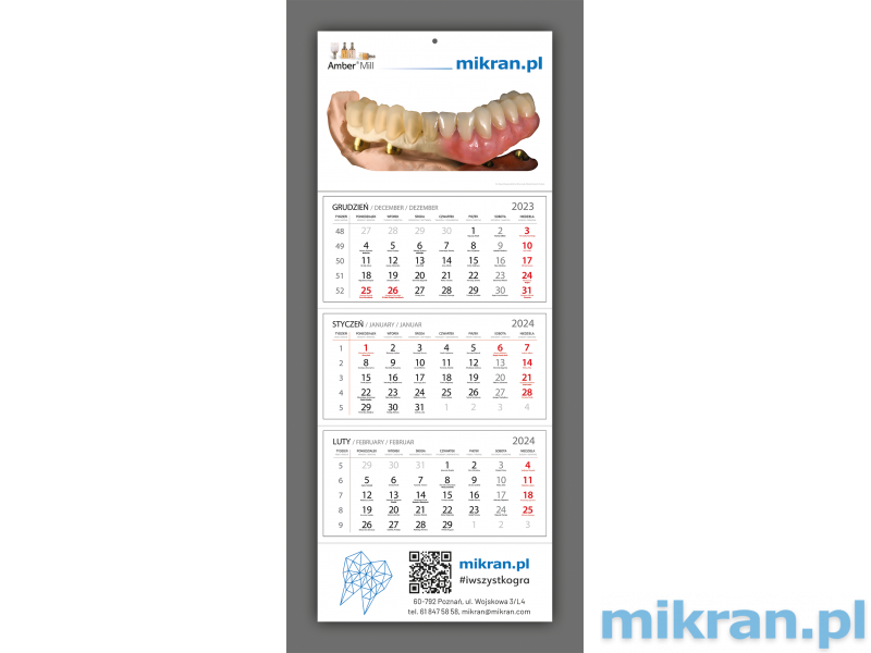 Mikran.pl-Kalender 2024 – KOSTENLOS – fügen Sie Ihrer Bestellung maximal 2 Kalender hinzu