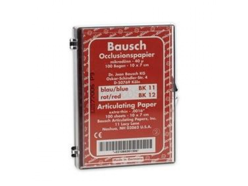 Transparentpapier Bausch 10x7 cm, rot, BK 12