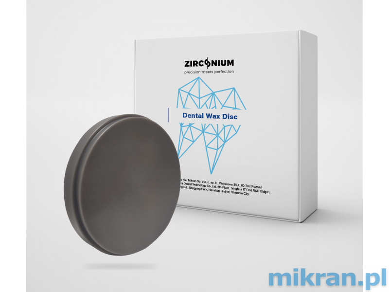 Zirkonium-Fräswachs grau 98x16mm