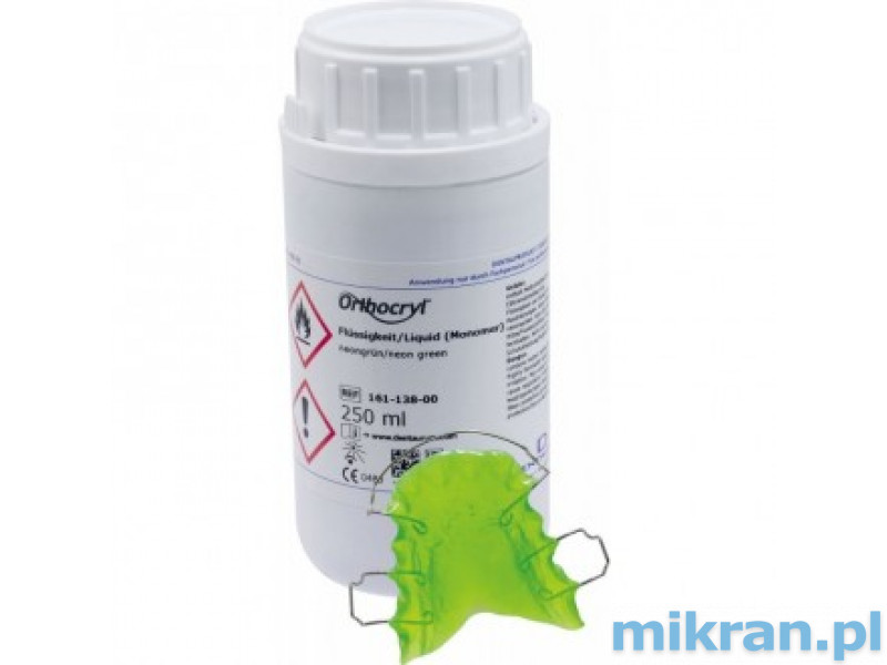 Orthocryl Neongrüne Flüssigkeit 250 ml