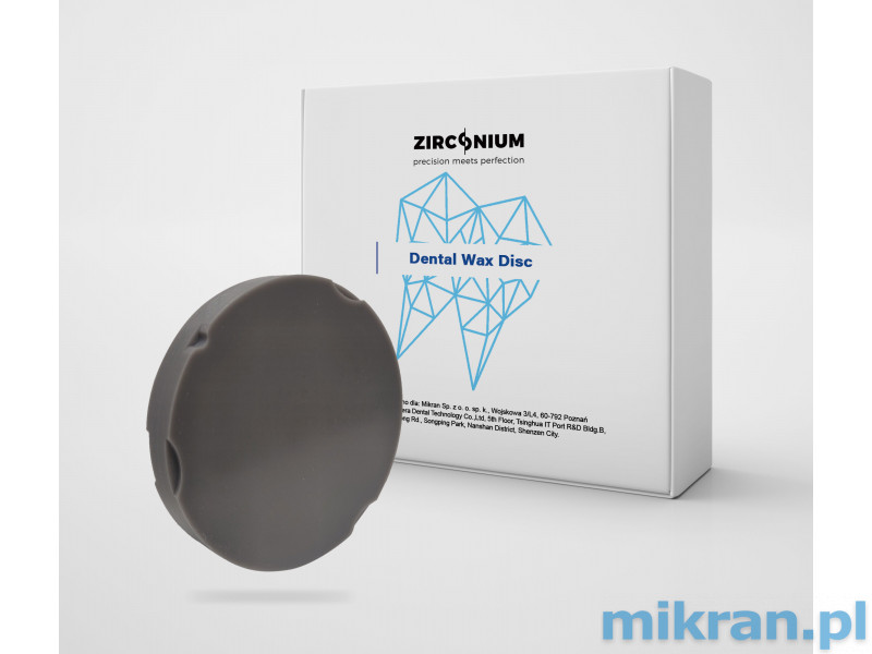 Zirkonium-Fräswachs grau ZZ 95x20mm