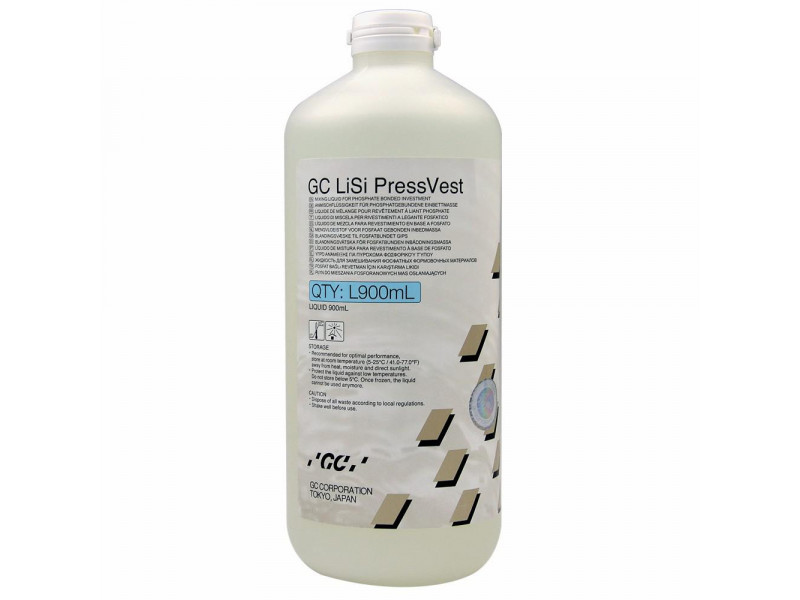 GC LiSi PRESS VEST flüssig 900 ml - Flüssigkeit kälteempfindlich - Versand im Winter auf Gefahr des Kunden.