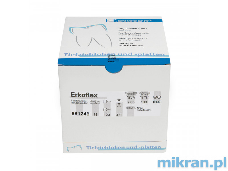 Erkoflex-Folie ⌀ 120 mm x 4,0 mm 50 Stück/Packung