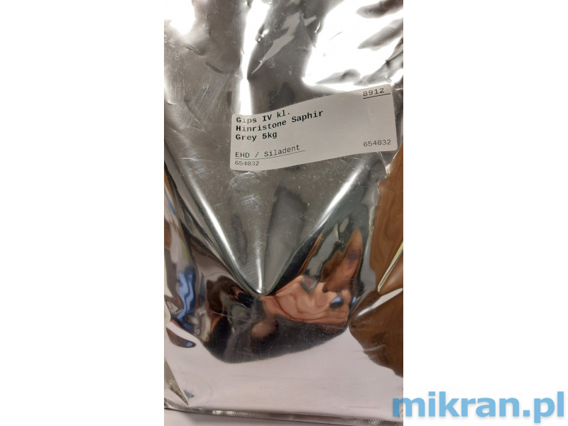 Auslaufgips Klasse IV Hinristone Saphir Grau 5 kg Ersatzverpackung