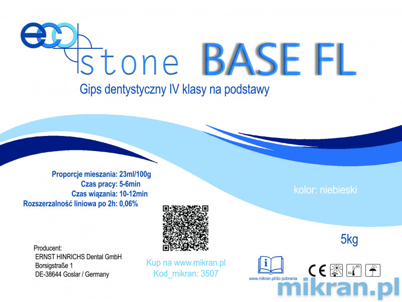 Gips IV Klasse Eco Stone Base FL für Basen 5 kg Dunkelblau