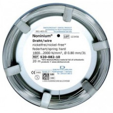 Noninium-Draht (nickelfrei) 0,8 mm spr-tw. / 20 m.