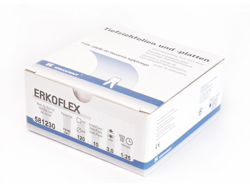 Erkoflex-Folie ■ 125 mm x 125 mm x 3,0 mm 50 Stück