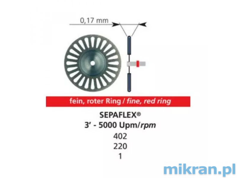 SEPAFLEX Diamanttrenner 0,17 mm